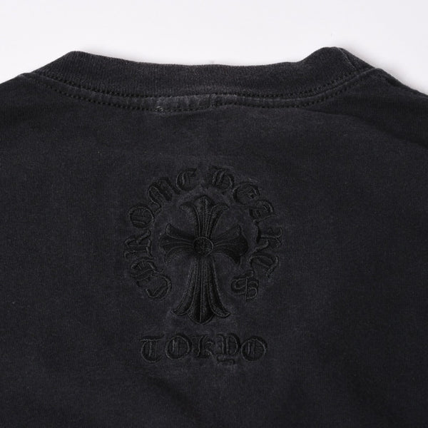 CHROME HEARTS Short Sleeve T-shirt Size S CH Cross Dagger Black Embroidery Tokyo Limited Model Good Condition Used 4a001532