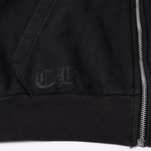 画像をギャラリービューアに読み込む, CHROME HEARTS クロムハーツ ジップアップフーディー パーカー ホースシュー ダガージップ ブラック 大阪限定 新型 美品 中古 4a002433