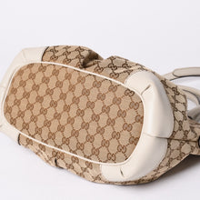 画像をギャラリービューアに読み込む, GUCCI グッチ スーキー ハンドバッグ ショルダーバッグ 2way 247902 GGキャンバス レザー ベージュ ゴールド金具 美品 中古 4a002053