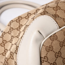 画像をギャラリービューアに読み込む, GUCCI グッチ スーキー ハンドバッグ ショルダーバッグ 2way 247902 GGキャンバス レザー ベージュ ゴールド金具 美品 中古 4a002053
