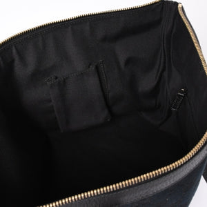 Very good condition GUCCI Abbey Line GG canvas tote bag black handbag D ring leather 141470 213317 gold hardware used 4a002066