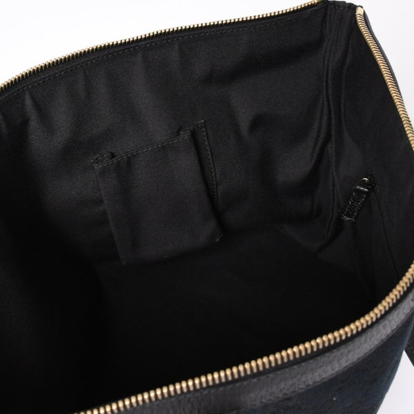 Very good condition GUCCI Abbey Line GG canvas tote bag black handbag D ring leather 141470 213317 gold hardware used 4a002066