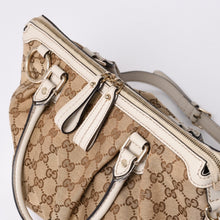 画像をギャラリービューアに読み込む, GUCCI グッチ スーキー ハンドバッグ ショルダーバッグ 2way 247902 GGキャンバス レザー ベージュ ゴールド金具 美品 中古 4a002053