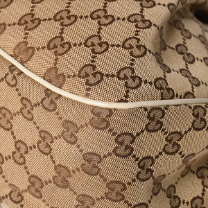Very Good Condition GUCCI GG Canvas Sookie Shoulder Bag 296834 Brown Gold Hardware Used 4a002058