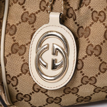 画像をギャラリービューアに読み込む, 極美品 GUCCI グッチ GGキャンバス スーキー ショルダーバッグ 296834 ブラウン ゴールド金具 中古 4a002058