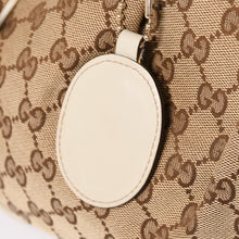 画像をギャラリービューアに読み込む, 極美品 GUCCI グッチ GGキャンバス スーキー ショルダーバッグ 296834 ブラウン ゴールド金具 中古 4a002058