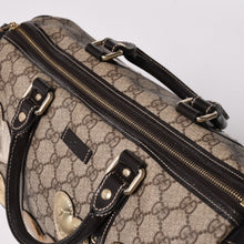 画像をギャラリービューアに読み込む, GUCCI グッチ トートバッグ 193603 ハート柄 GGキャンバス レザー ゴールド金具 ブラウン 美品 中古 4a002051
