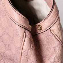 画像をギャラリービューアに読み込む, GUCCI グッチ スーキー Tote Bag トートバッグ ハンドバッグ グッチシマ 211944 Pink ピンク ゴールド金具 美品 中古 4a002049