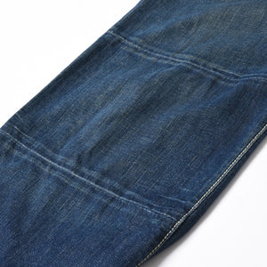 ROBIN'S JEAN ロビンズジーン パッチワークデザインジーンズ D5075 パッチワーク デニムパンツ ディストレッシド加工 インディゴ 38サイズ 良品 中古 4b002062