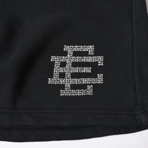 Eric Emanuel エリックエマニュエル ショーツ EE SHORTS スウェットショーツ ラインストーン ブラック 美品 中古 4a003318