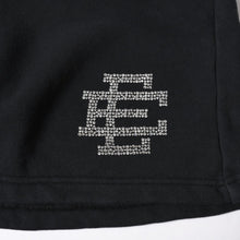 Load image into Gallery viewer, Eric Emanuel エリックエマニュエル ショーツ EE SHORTS スウェットショーツ ラインストーン ブラック 美品 中古 4a003318