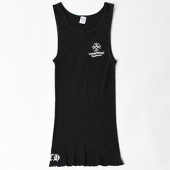 CHROME HEARTS クロムハーツ タンクトップ サイズL CHプラス スクロールラベルロゴ ホノルル限定 ブラック 美品 中古 4a004931