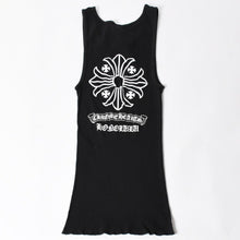 Load image into Gallery viewer, CHROME HEARTS クロムハーツ タンクトップ サイズL CHプラス スクロールラベルロゴ ホノルル限定 ブラック 美品 中古 4a004931