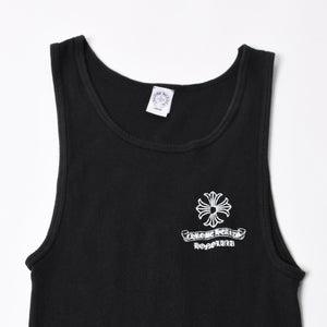 CHROME HEARTS クロムハーツ タンクトップ サイズL CHプラス スクロールラベルロゴ ホノルル限定 ブラック 美品 中古 4a004931
