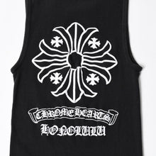 Load image into Gallery viewer, CHROME HEARTS クロムハーツ タンクトップ サイズL CHプラス スクロールラベルロゴ ホノルル限定 ブラック 美品 中古 4a004931