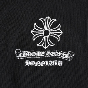 CHROME HEARTS クロムハーツ タンクトップ サイズL CHプラス スクロールラベルロゴ ホノルル限定 ブラック 美品 中古 4a004931