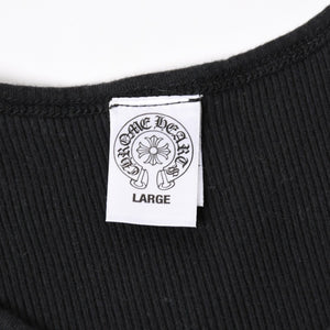CHROME HEARTS クロムハーツ タンクトップ サイズL CHプラス スクロールラベルロゴ ホノルル限定 ブラック 美品 中古 4a004931