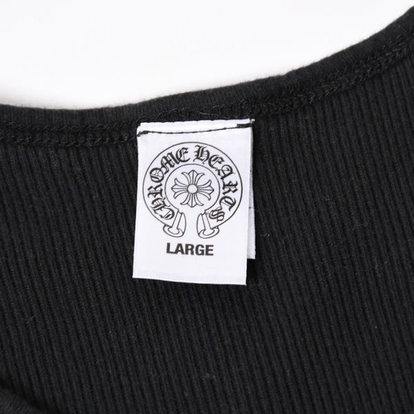 CHROME HEARTS クロムハーツ タンクトップ サイズL CHプラス スクロールラベルロゴ ホノルル限定 ブラック 美品 中古 4a004931