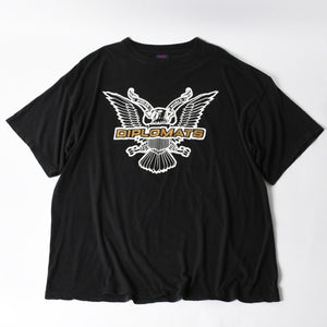 THE DIPLOMATS ザ ディプロマッツ VINTAGE ヴィンテージ 90's 半袖Tシャツ サイズ5XL グリッター ブラック 美品 中古 4a004734