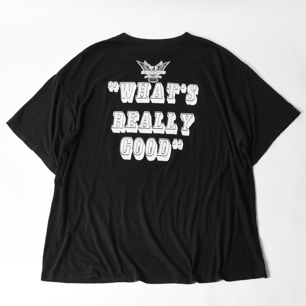 THE DIPLOMATS VINTAGE Vintage 90's Short Sleeve T-shirt Size 5XL Glitter Black Good Condition Used 4a004734