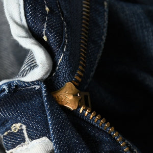ROBIN'S JEAN ロビンズジーン パッチワークデザインジーンズ D5075 パッチワーク デニムパンツ ディストレッシド加工 インディゴ 38サイズ 良品 中古 4b002062