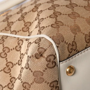 極美品 GUCCI グッチ Hand Bag ハンドバッグ shoulder Bag ショルダーバッグ 282299 GGキャンバス ブラウン 中古 4a002063