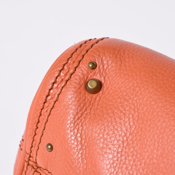 CHLOE Chloe Paddington handbag leather orange gold hardware leather good condition used 4a002096
