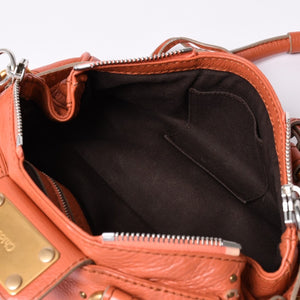 CHLOE Chloe Paddington handbag leather orange gold hardware leather good condition used 4a002096