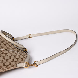 極美品 GUCCI グッチ Hand Bag ハンドバッグ shoulder Bag ショルダーバッグ 282299 GGキャンバス ブラウン 中古 4a002063