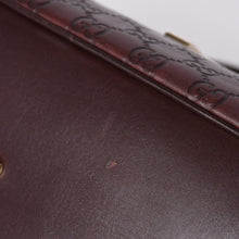 画像をギャラリービューアに読み込む, 極美品 GUCCI グッチ グッチシマ ミニボストン ハンドバッグ 159398 ショルダー バンブー ホースビット レザー ワインレッド 中古 4a002047