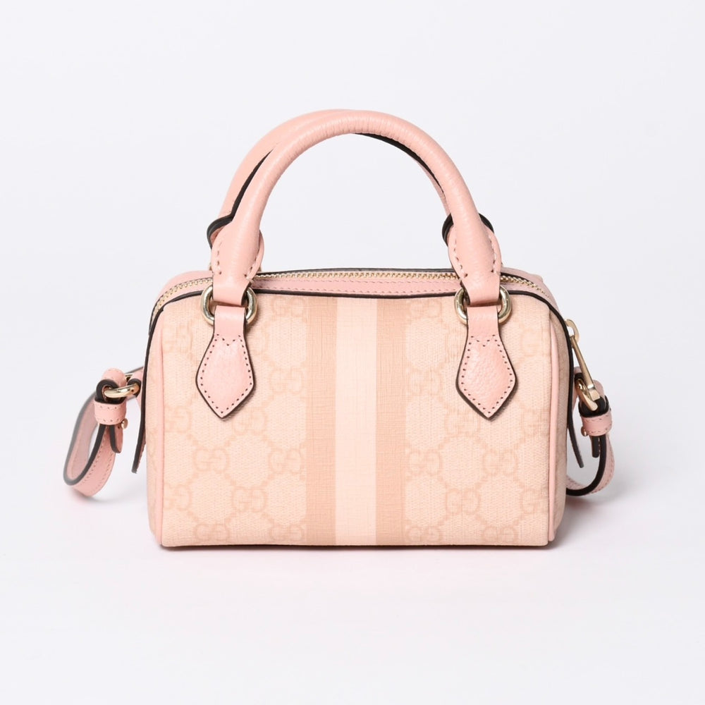 新品同様品 GUCCI グッチ ショルダーバッグ MINI BAG OPHIDIA GGマーモント GGスプリーム ウェビングライン ミニボストン 2WAY 中古 4a002046