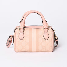 画像をギャラリービューアに読み込む, 新品同様品 GUCCI グッチ ショルダーバッグ MINI BAG OPHIDIA GGマーモント GGスプリーム ウェビングライン ミニボストン 2WAY 中古 4a002046
