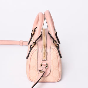 新品同様品 GUCCI グッチ ショルダーバッグ MINI BAG OPHIDIA GGマーモント GGスプリーム ウェビングライン ミニボストン 2WAY 中古 4a002046