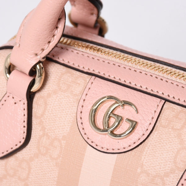 新品同様品 GUCCI グッチ ショルダーバッグ MINI BAG OPHIDIA GGマーモント GGスプリーム ウェビングライン ミニボストン 2WAY 中古 4a002046