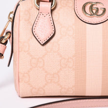 画像をギャラリービューアに読み込む, 新品同様品 GUCCI グッチ ショルダーバッグ MINI BAG OPHIDIA GGマーモント GGスプリーム ウェビングライン ミニボストン 2WAY 中古 4a002046