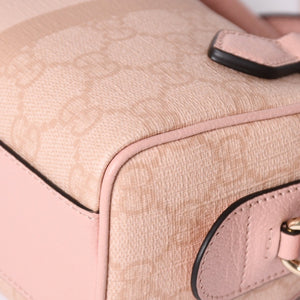 新品同様品 GUCCI グッチ ショルダーバッグ MINI BAG OPHIDIA GGマーモント GGスプリーム ウェビングライン ミニボストン 2WAY 中古 4a002046