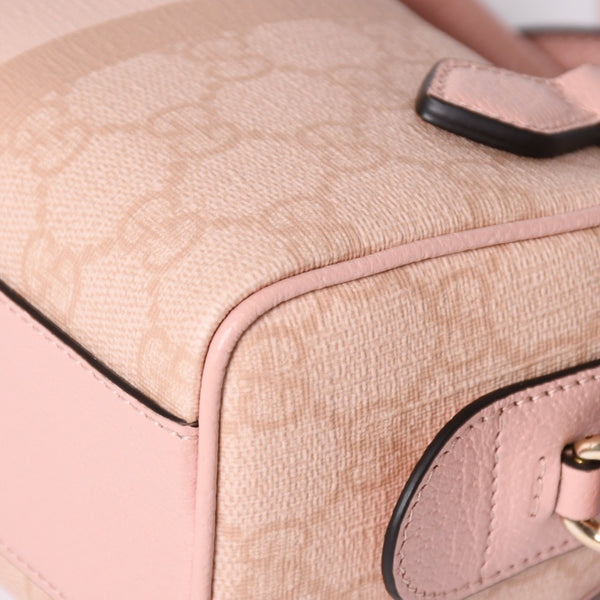 新品同様品 GUCCI グッチ ショルダーバッグ MINI BAG OPHIDIA GGマーモント GGスプリーム ウェビングライン ミニボストン 2WAY 中古 4a002046