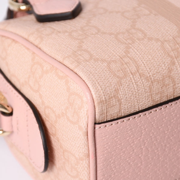 新品同様品 GUCCI グッチ ショルダーバッグ MINI BAG OPHIDIA GGマーモント GGスプリーム ウェビングライン ミニボストン 2WAY 中古 4a002046