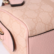 画像をギャラリービューアに読み込む, 新品同様品 GUCCI グッチ ショルダーバッグ MINI BAG OPHIDIA GGマーモント GGスプリーム ウェビングライン ミニボストン 2WAY 中古 4a002046