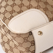 画像をギャラリービューアに読み込む, GUCCI グッチ トートバッグ ハンドバッグ アイボリー ホワイト シェリーライン 163805 美品 中古 4a002499