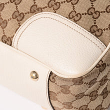 画像をギャラリービューアに読み込む, GUCCI グッチ トートバッグ ハンドバッグ アイボリー ホワイト シェリーライン 163805 美品 中古 4a002499