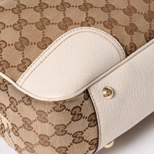 画像をギャラリービューアに読み込む, GUCCI グッチ トートバッグ ハンドバッグ アイボリー ホワイト シェリーライン 163805 美品 中古 4a002499