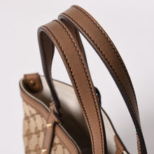 画像をギャラリービューアに読み込む, GUCCI グッチ GG柄 GGキャンバス 269878 トートバッグ ショルダーバッグ ベージュ オレンジ ゴールド金具 美品 中古 4a003028