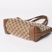 画像をギャラリービューアに読み込む, GUCCI グッチ GG柄 GGキャンバス 269878 トートバッグ ショルダーバッグ ベージュ オレンジ ゴールド金具 美品 中古 4a003028