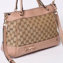 画像をギャラリービューアに読み込む, GUCCI グッチ GGキャンバス 2WAY バッグ ショルダーバッグ ハンドバッグ ピンク ブラウン 269894 美品 中古 4a002062