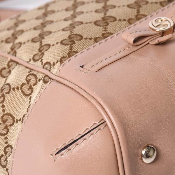 GUCCI グッチ GGキャンバス 2WAY バッグ ショルダーバッグ ハンドバッグ ピンク ブラウン 269894 美品 中古 4a002062