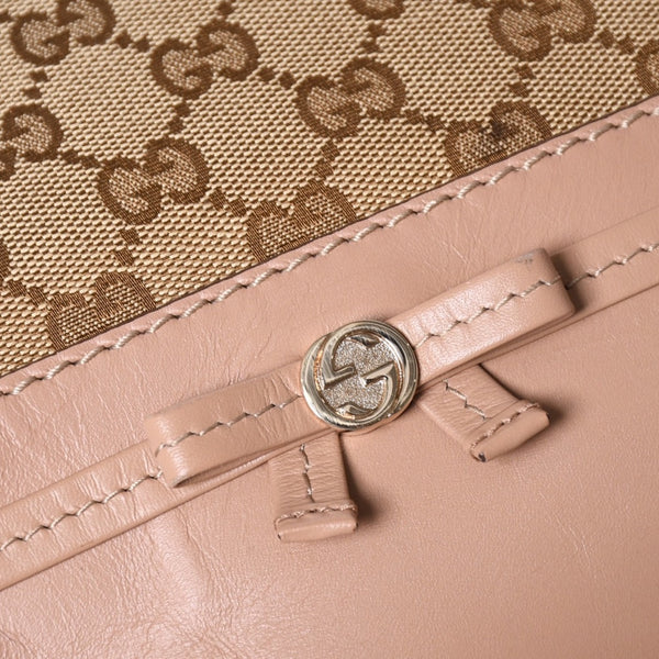 GUCCI グッチ GGキャンバス 2WAY バッグ ショルダーバッグ ハンドバッグ ピンク ブラウン 269894 美品 中古 4a002062
