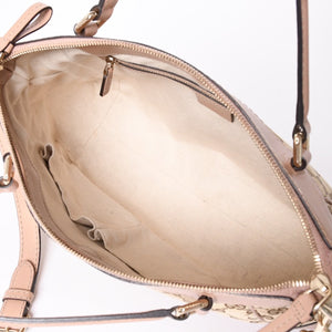 GUCCI グッチ GGキャンバス 2WAY バッグ ショルダーバッグ ハンドバッグ ピンク ブラウン 269894 美品 中古 4a002062