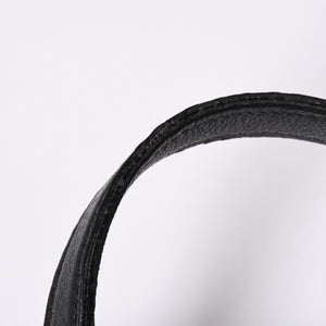 Very Good Condition YVES SAINT LAURENT Yves Saint Laurent Handbag Gold Ring Leather Black Used 4a002094