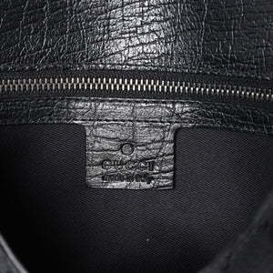 Very good condition GUCCI Gucci Horsebit GG Canvas Handbag GG Canvas Leather Horsebit Silver Hardware Black 114915 Used 4a002076